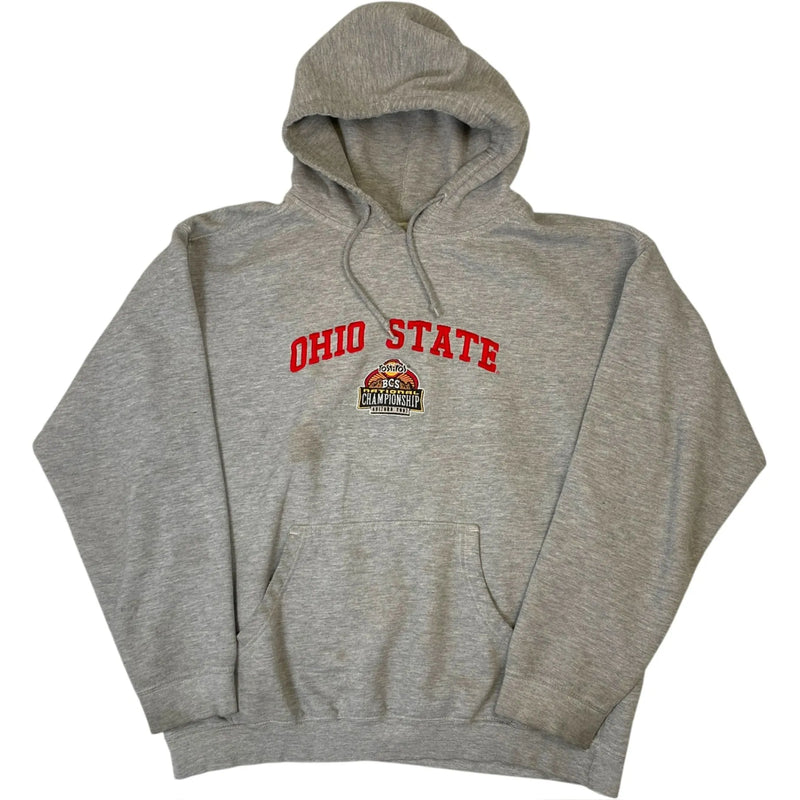 Vintage NCAA Ohio State BCS National Championship 2007 Sweatshirt Gray Size L