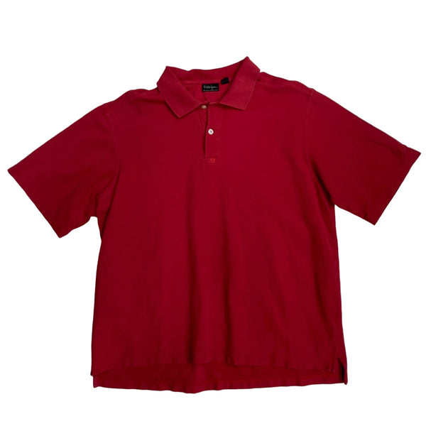 Vintage Walter Hagen Golf Classic Polo Collar, Button Placket, Short Sleeves Polo Shirt Red Size