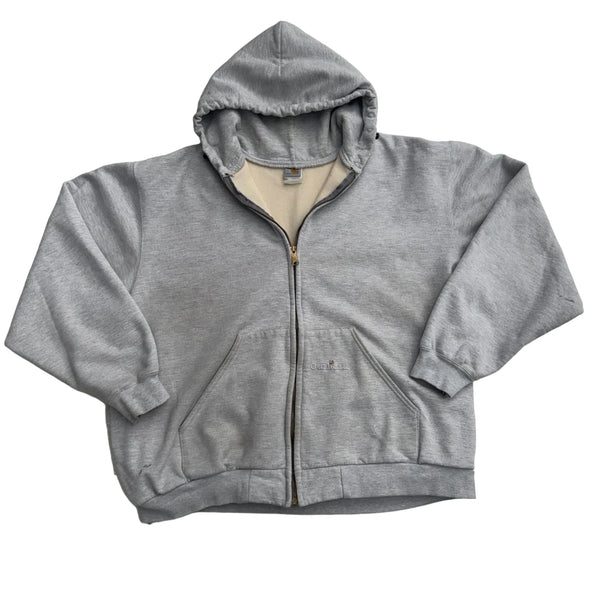 Vintage Y2K Carhartt Zip-Up Hoodie Gray Size