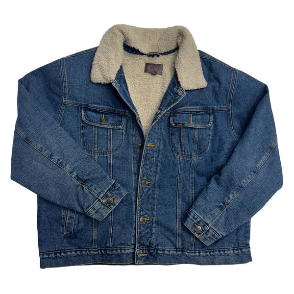 Vintage 80's Lee Denim Buton Up Jacket Blue Size