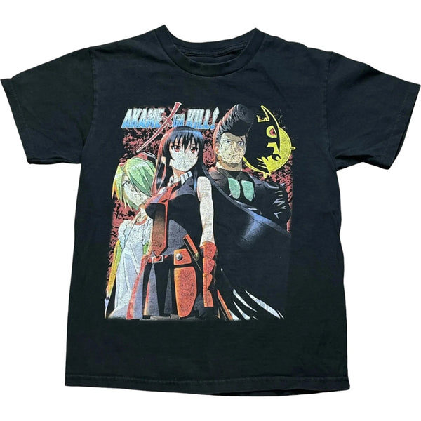 Vintage 2010's Anime Akame Ga Kill Night Raid Graphic T-shirt Black Size Small