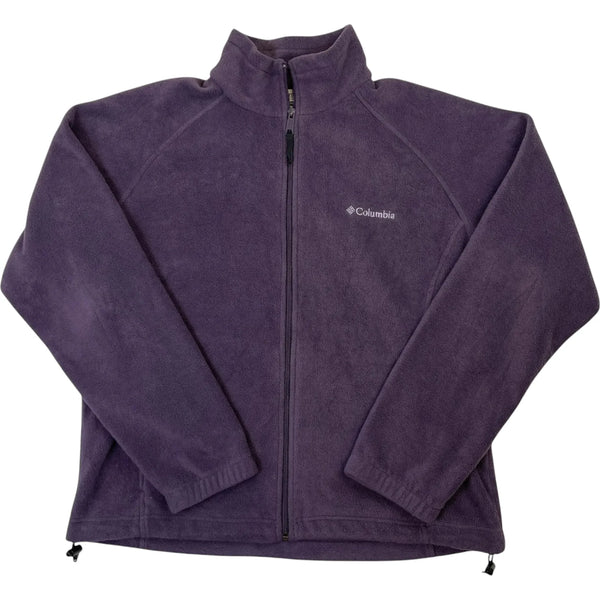 Vintage Y2K Columbia Full-Zip Fleece Womens Sweater Purple Size Extra Large