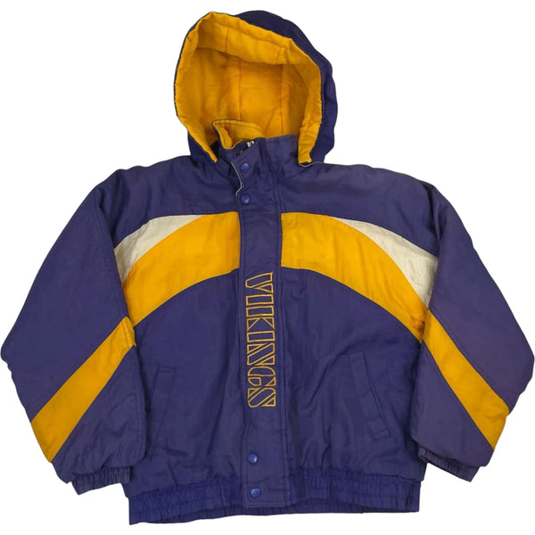 Vintage 90's NFL Minnesota Vikings Insulated Zip-Up Jacket Multicolor Size Youth L