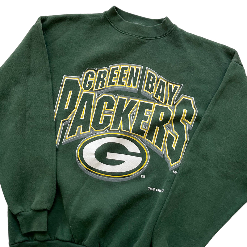 Vintage 1996 Logo 7 Athletic NFL Green Bay Packers Spellout Crewneck