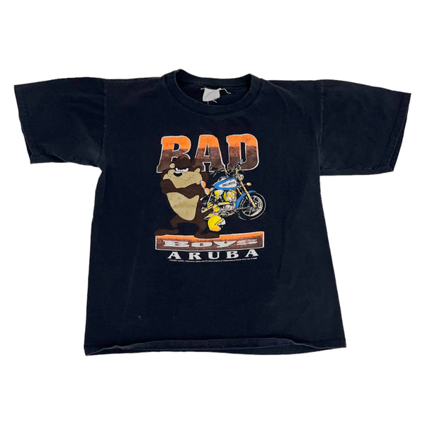 Vintage 1995 Looney Tunes Taz Bad Boys Aruba Graphic Print T-Shirt