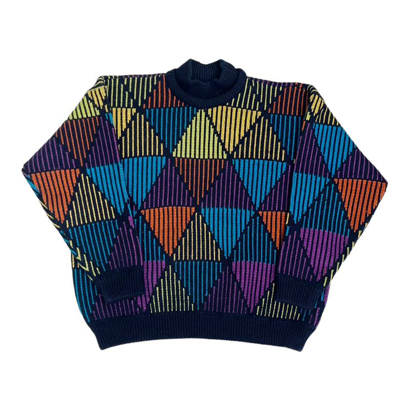 Vintage 90s Coogi Australia Purewool Patterned Knit Sweater