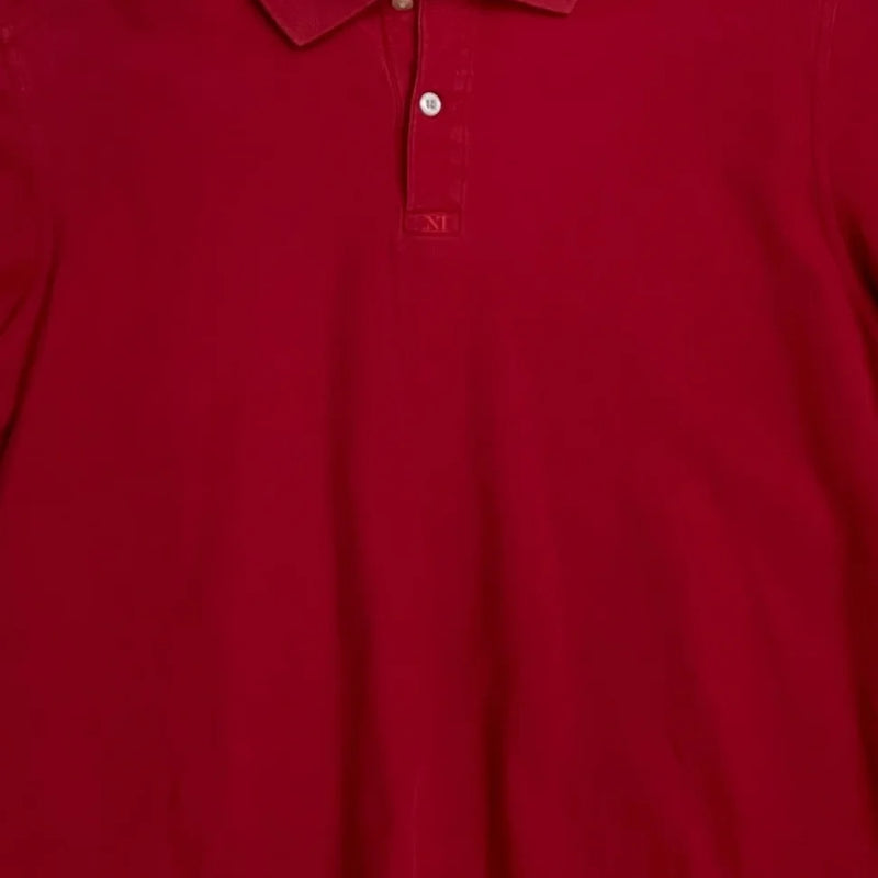 Vintage Walter Hagen Golf Classic Polo Collar, Button Placket, Short Sleeves Polo Shirt Red Size Center