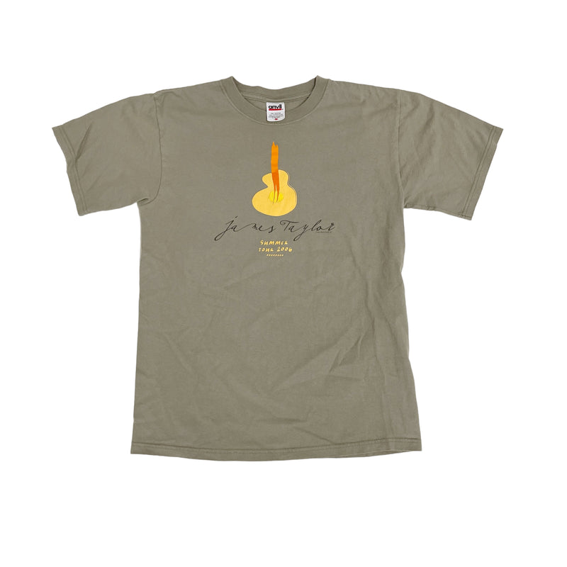 Vintage 2006 James Taylor Summer Tour Green T-Shirt