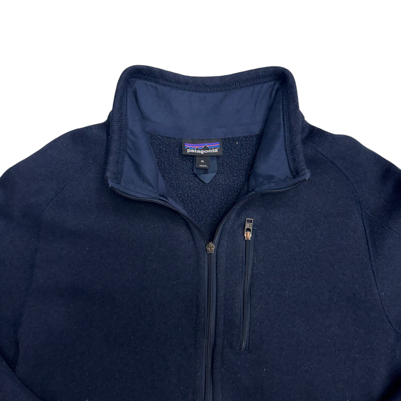 Vintage 90's Patagonia Fleece Zip-Up Outerwear Navy Size XL