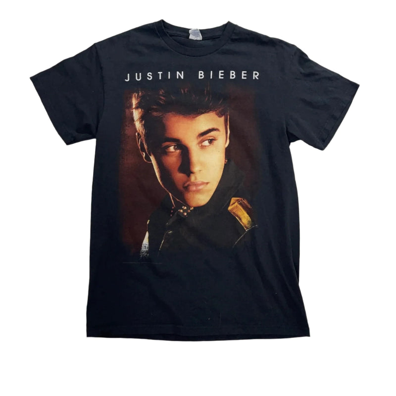 Vintage Delta Justin Bieber 2012 World Tour T-Shirt Black Size Medium