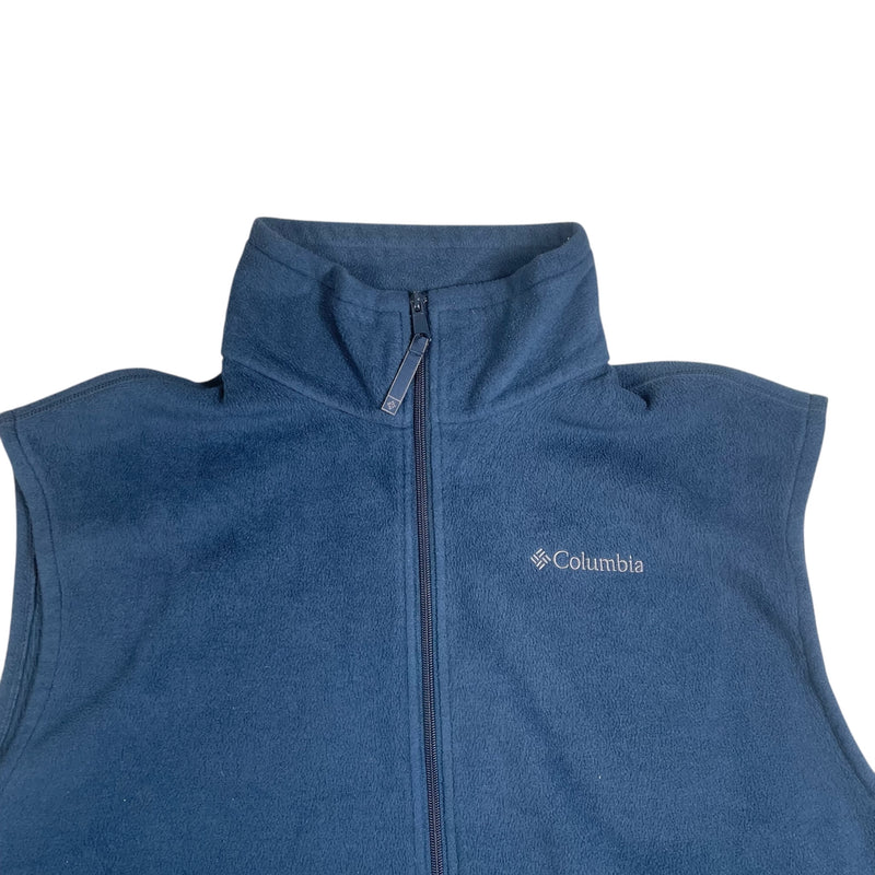 Vintage Columbia Fleece Full-Zip Vest Navy Size XL