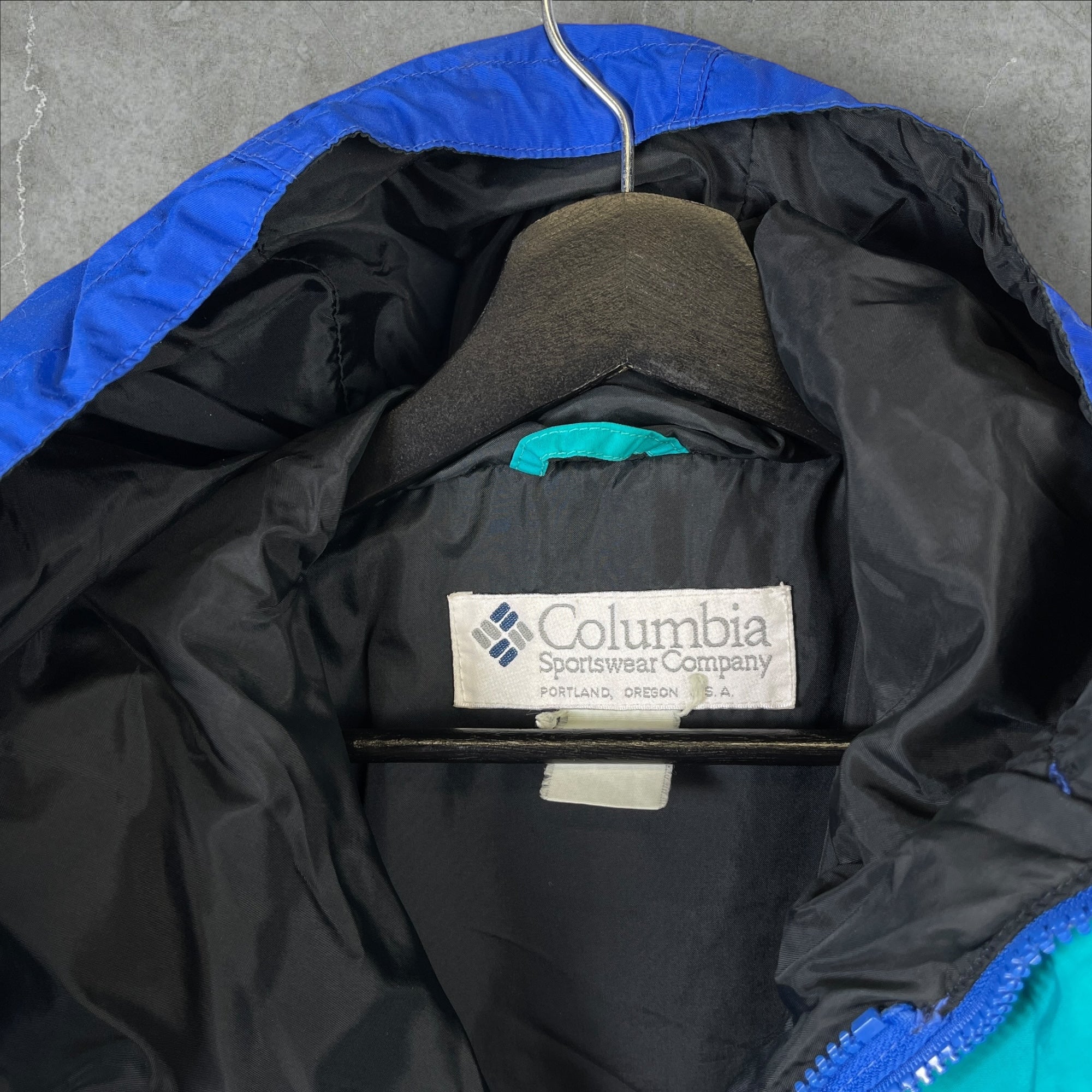 Vintage 90s Columbia Blue Ski Jacket Size Large