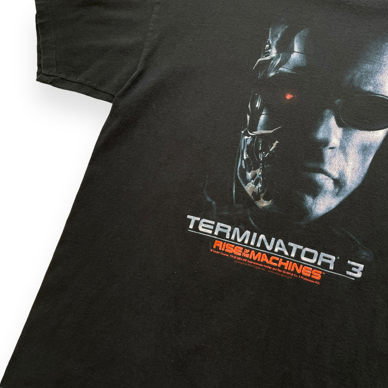 Vintage Y2K Terminator 3 Rise Of The Machines T-Shirt Black Size XL