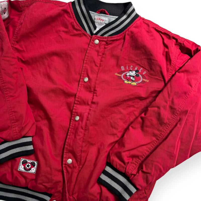 Vintage 90s Disney Mickey Mouse Jacket Red Size Medium