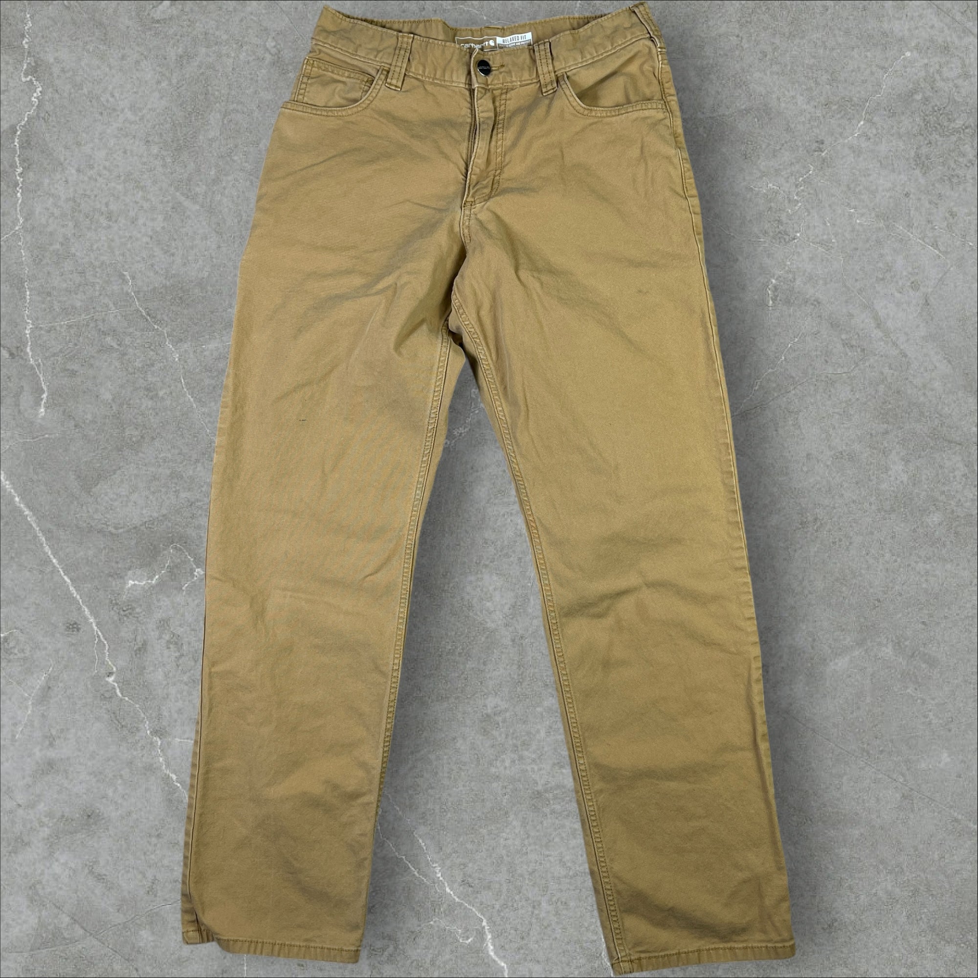 Vintage Carhartt Relaxed Fit Canvas Jeans Brown Size 30x32
