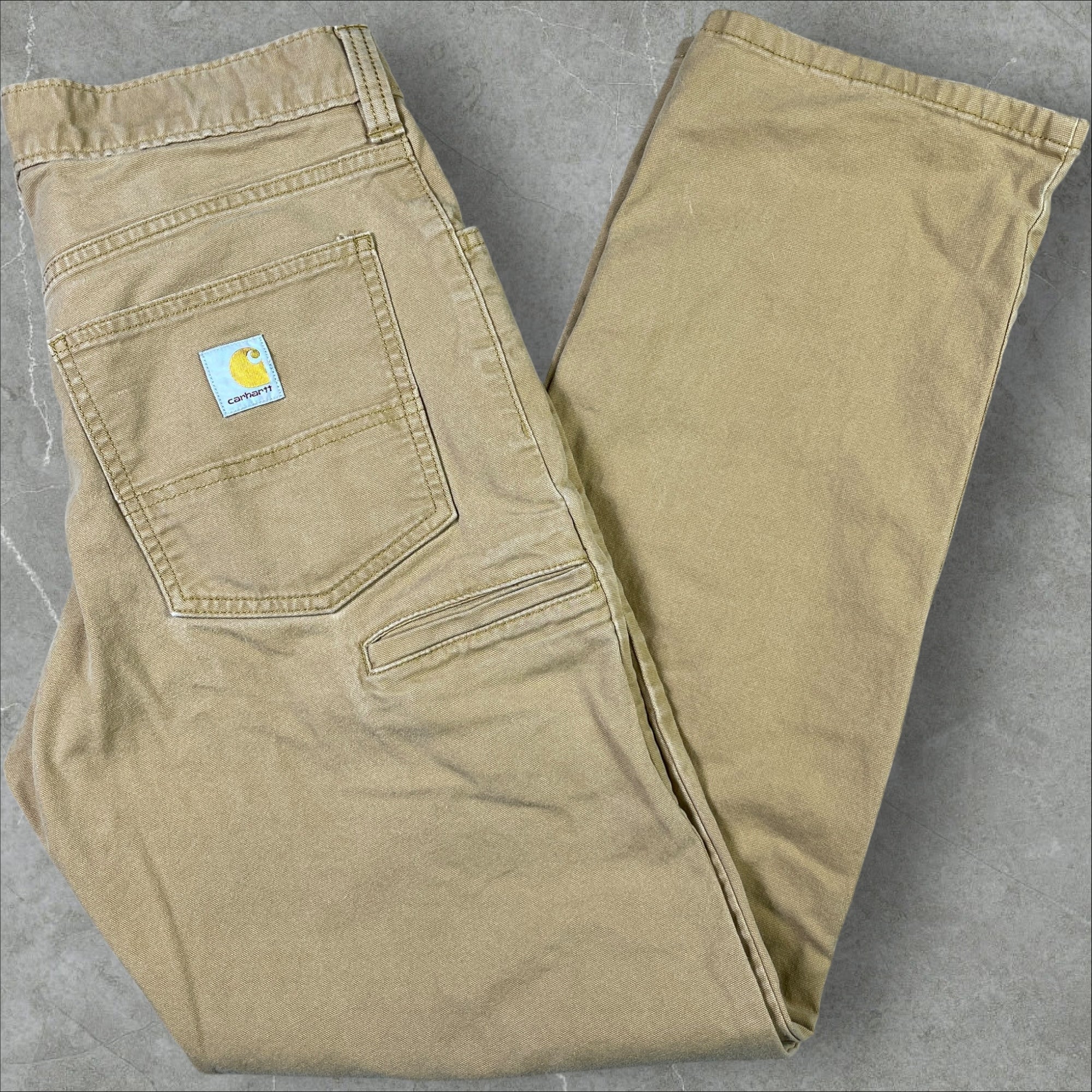 Vintage Carhartt Relaxed Fit Canvas Jeans Brown Size 30x32
