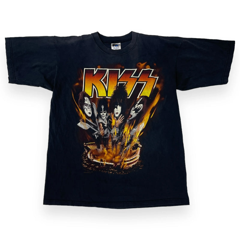 Vintage Band 1998 KISS Band Pyscho Circus Tour Live In 3D T-Shirt Black Size Large