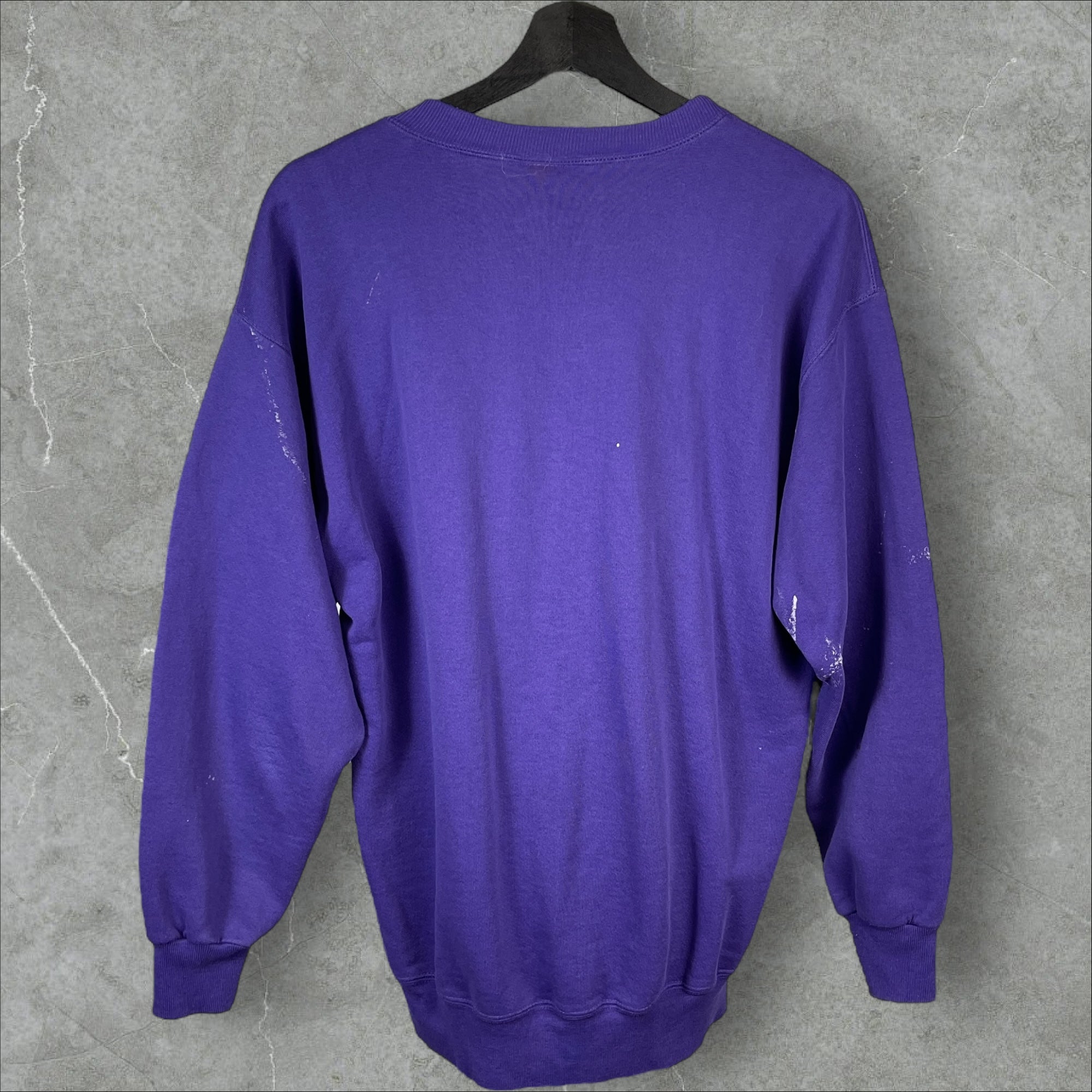 Vintage 90s NCAA Kansas State Wildcats Nutmeg Purple Sweatshirt Size Large