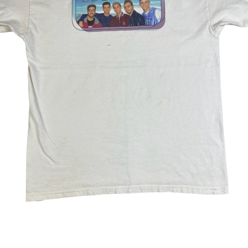 Vintage 90s NSYNC Winterland 1999 Band T-Shirt White Size M