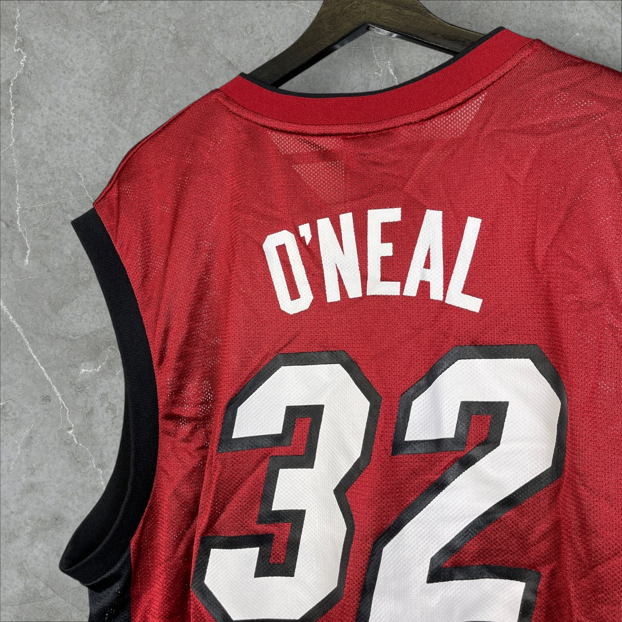 NBA Reebok Miami Heat Shaquille O’Neal #32 Red Jersey Size Large