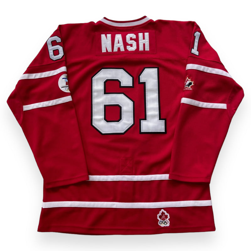 Vintage Nike Hockey Team Canada 2010 Olympics Rick Nash 61 Jersey Red Size XL