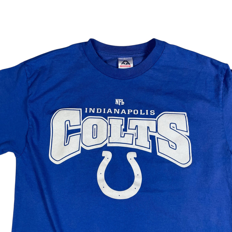 Vintage 2000s NFL Indianapolis Colts Big Logo T-Shirt Blue Size M