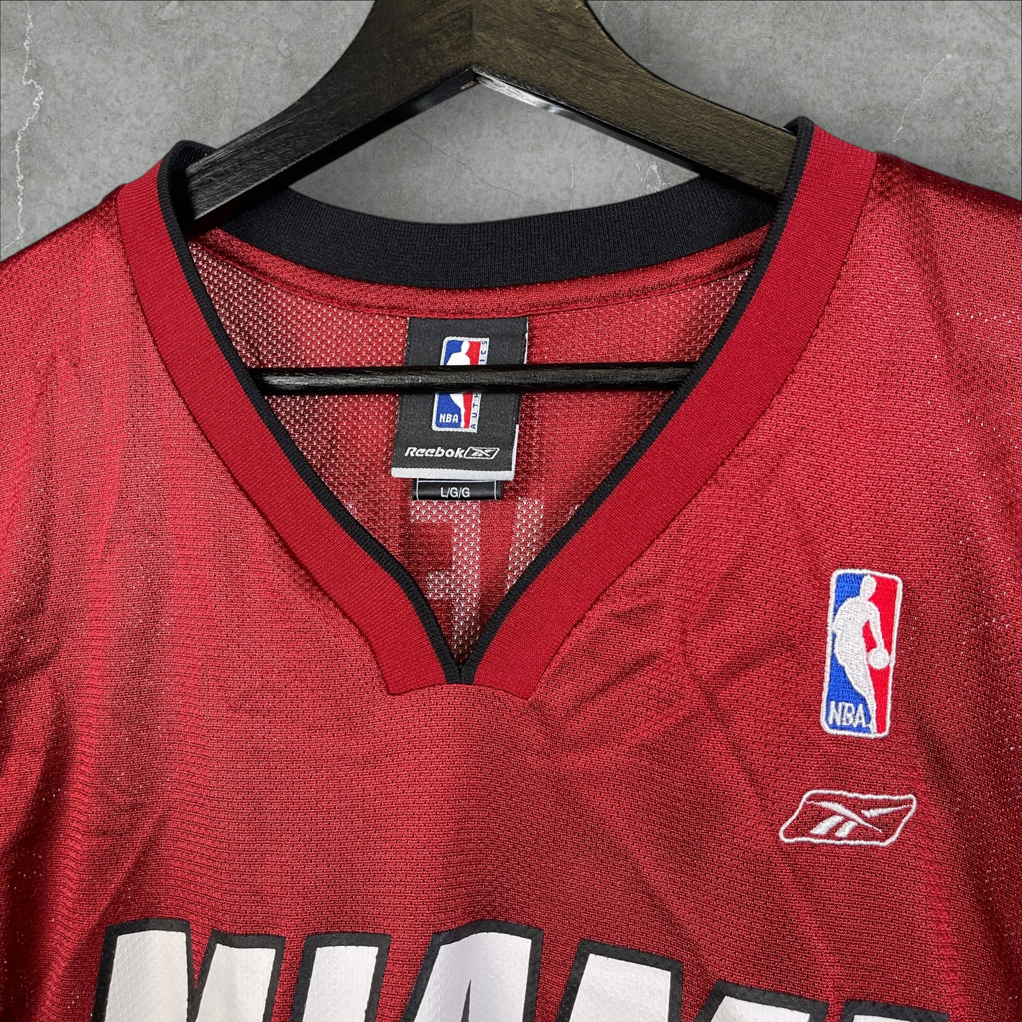 NBA Reebok Miami Heat Shaquille O’Neal #32 Red Jersey Size Large