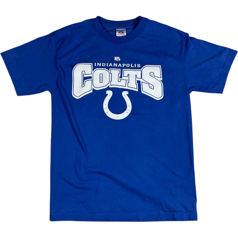 Vintage 2000s NFL Indianapolis Colts Big Logo T-Shirt Blue Size M