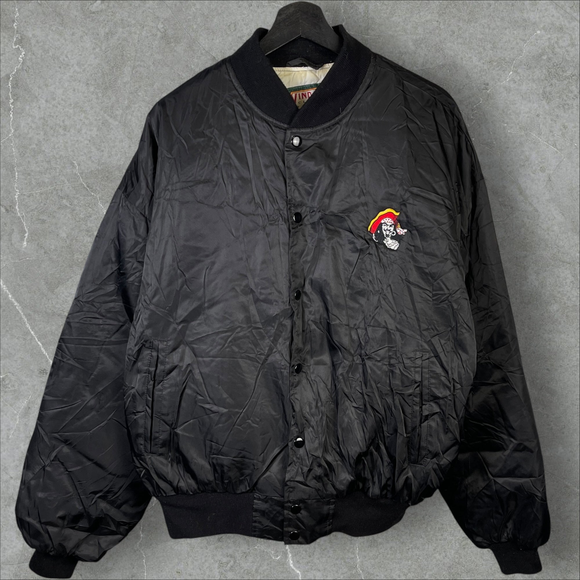 Vintage 90s Captain Morgan Pro Classics Bomber Jacket Black Size 2XL