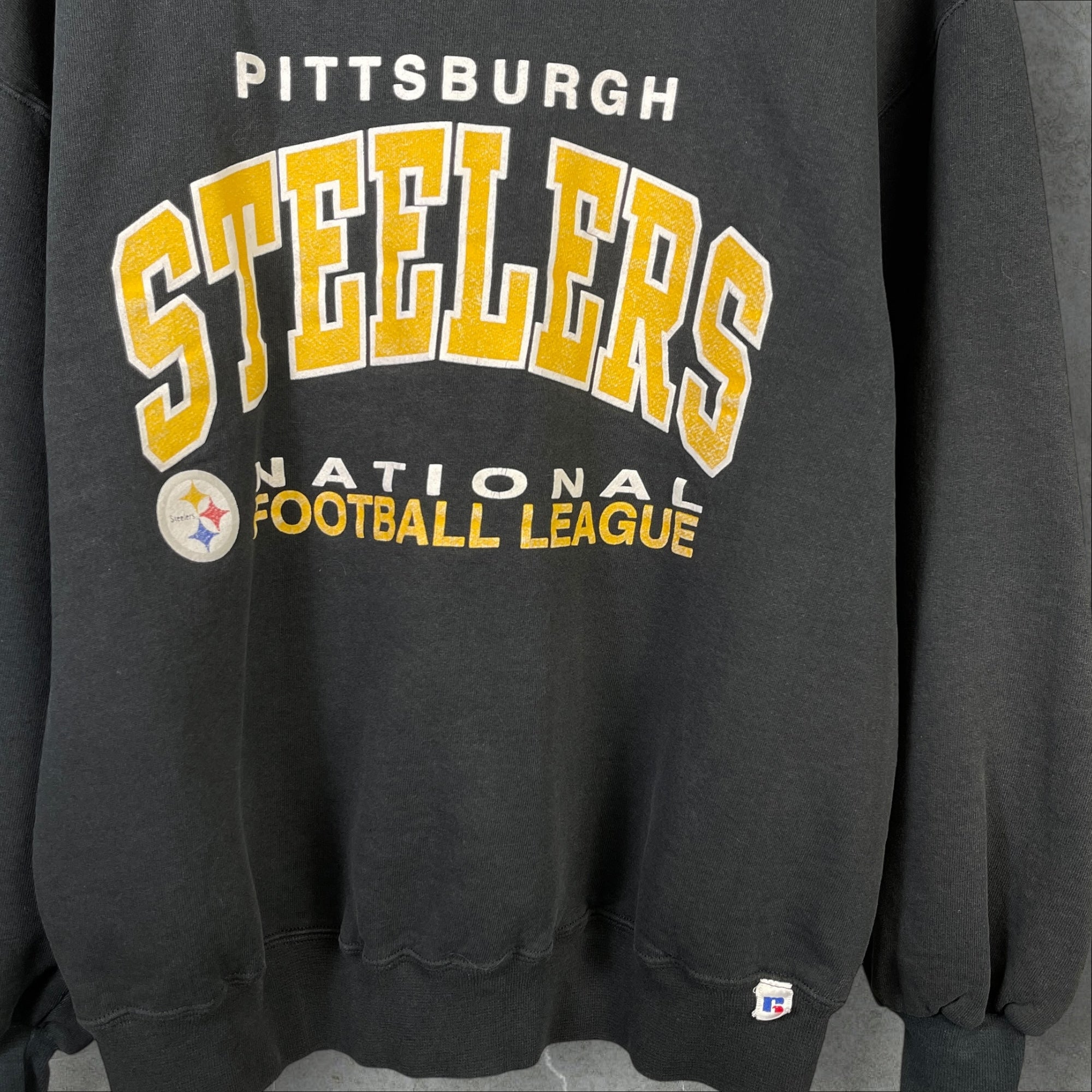 Vintage 90s NFL Pittsburgh Steelers Sweater Black Size Extra Large