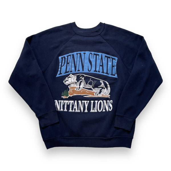 Vintage 80s NCAA Penn State Nittany Lions Sweatshirt Navy Size Extra Large