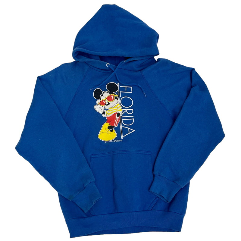 Vintage 90s Mickey Mouse Florida Blue Hoodie