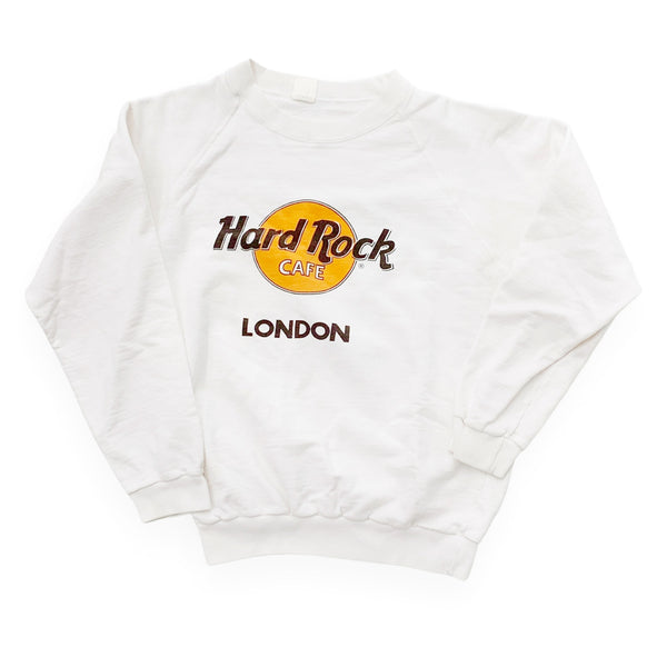 Vintage 80s Hard Rock Cafe London White Crewneck