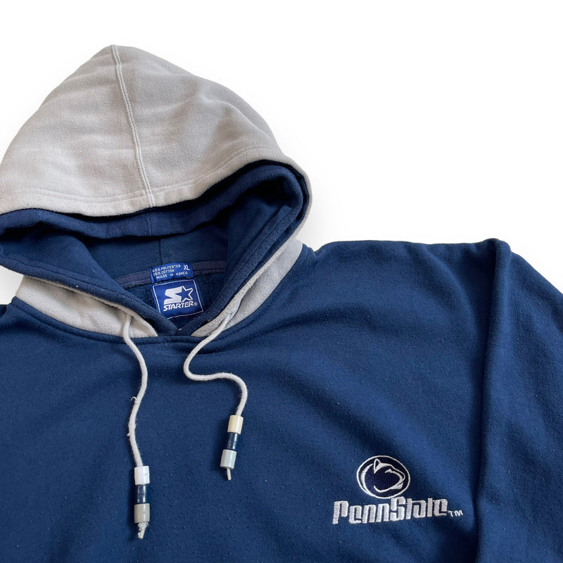Vintage 90s Starter Penn State Two-Tone Double-Layer Hoodie