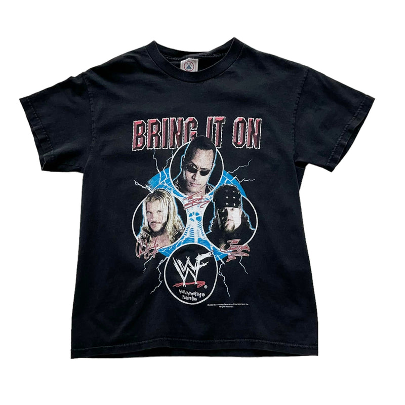 Vintage Y2K WWF Bring It On Black T-Shirt