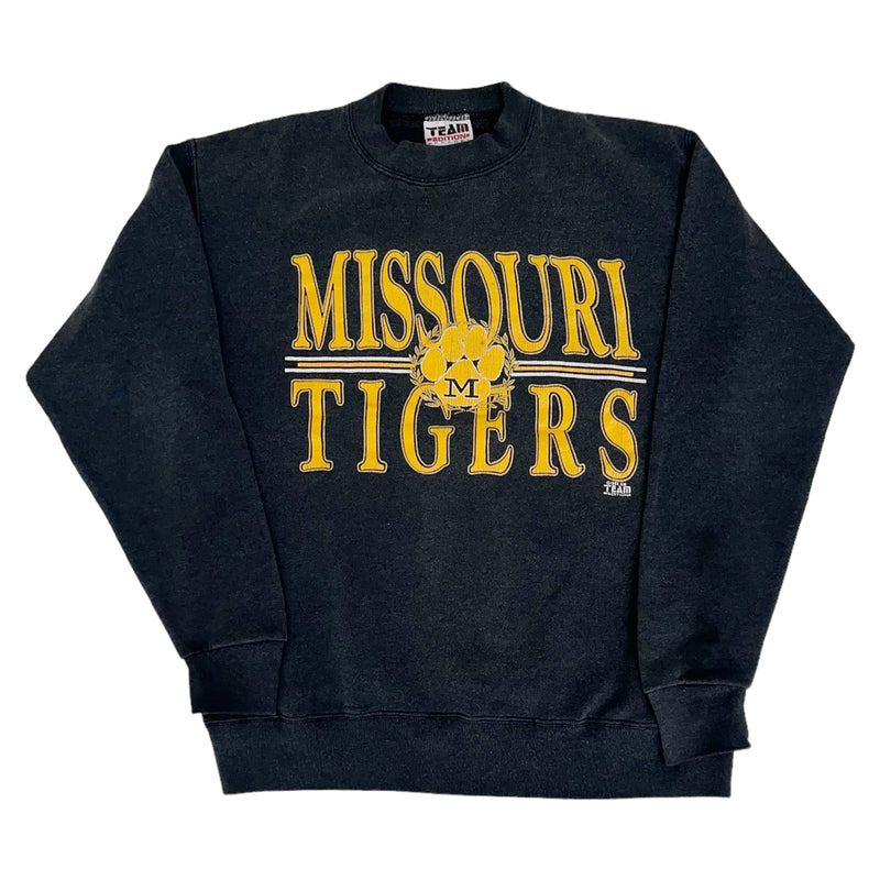 Vintage 1983 NCAA University Of Missouri Tigers Big Graphic Grey Crewneck