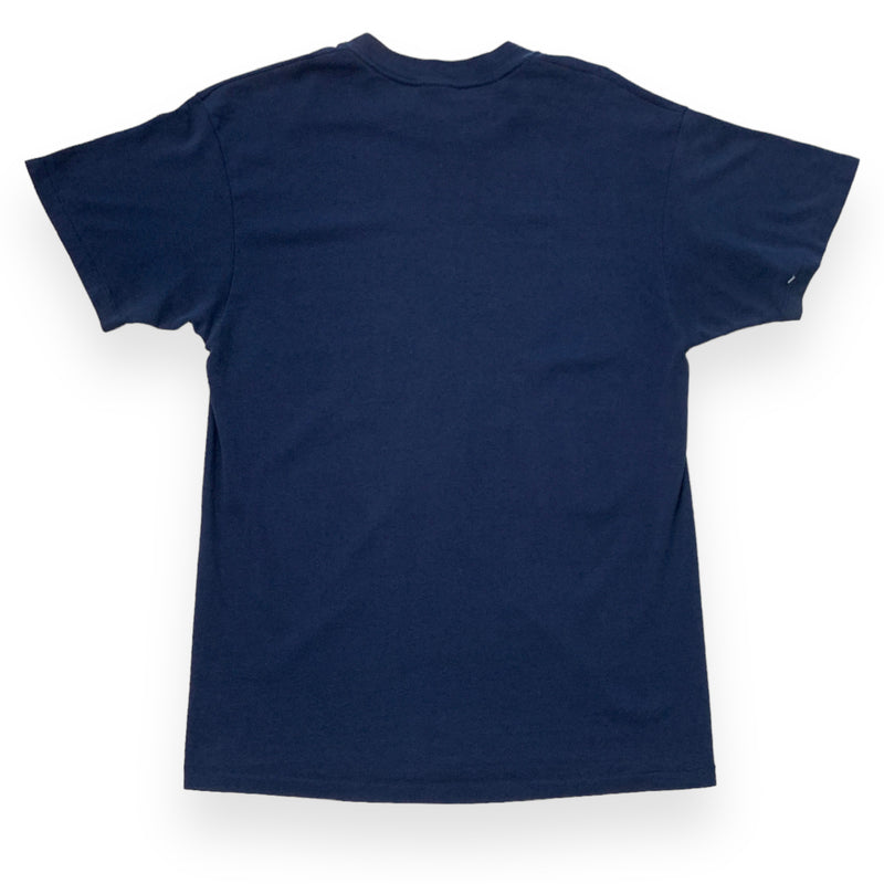 Vintage 1990 Logo 7 NFL New York Giants Helmet Graphic Blue T-Shirt