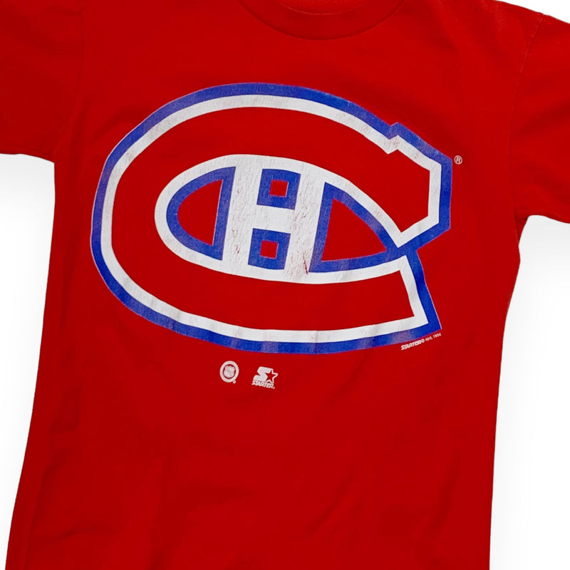 Vintage 90s NHL Montreal Canadiens Logo Starter T-Shirt