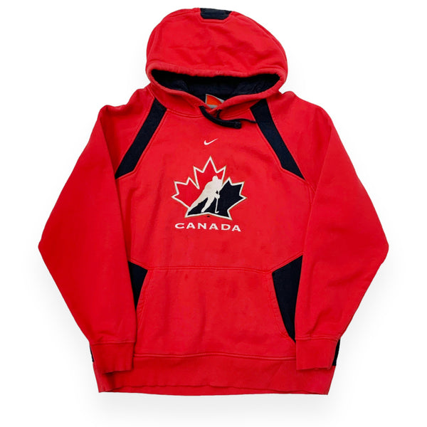 Vintage Nike Team Canada Hockey Logo Middle Swoosh Hoodie
