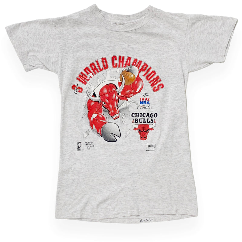 Vintage 1993 Nutmeg NBA Chicago Bulls Graphic Print White T-Shirt
