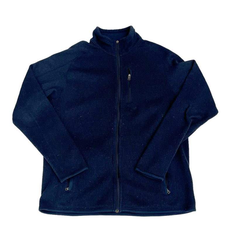 Vintage Patagonia Fleece Zip Up Dark Navy Blue Light Jacket