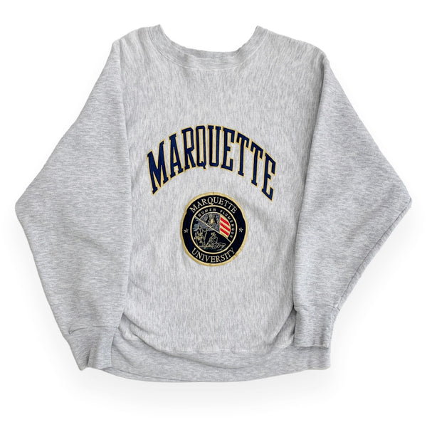 Vintage 90s NCAA Marquette University Golden Eagles Heavy Crewneck