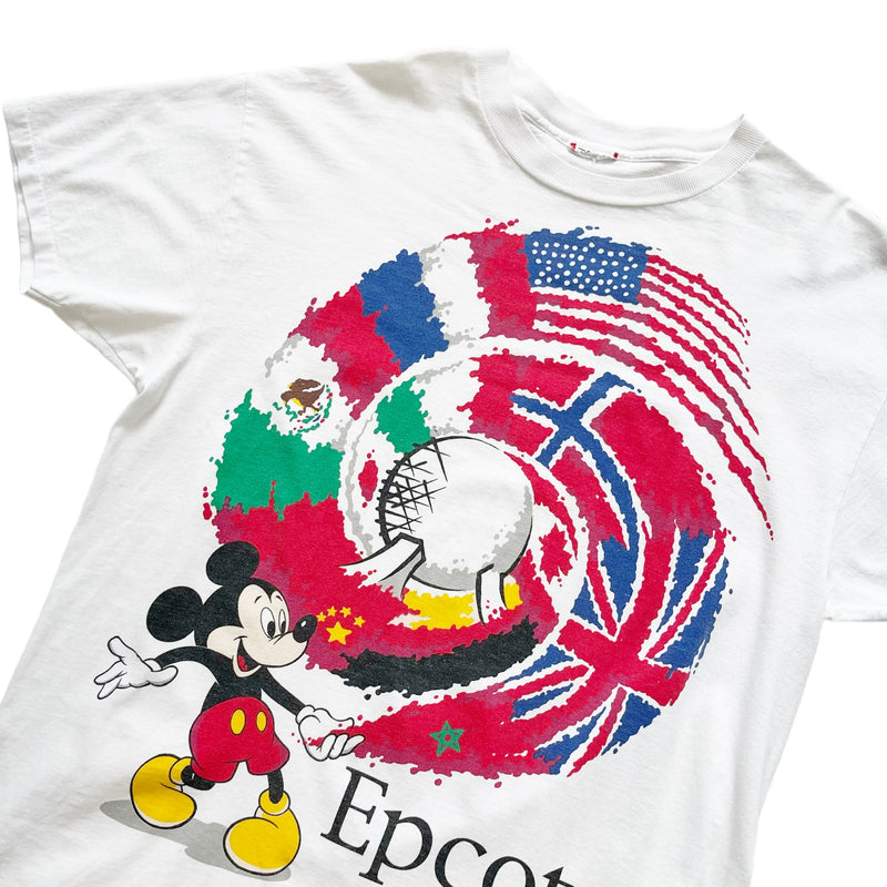 Vintage 90s Disney Epcot Mickey Mouse Graphic Print T-Shirt