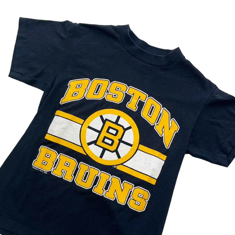 Vintage 1988 NHL Boston Bruins Spellout Black T-Shirt