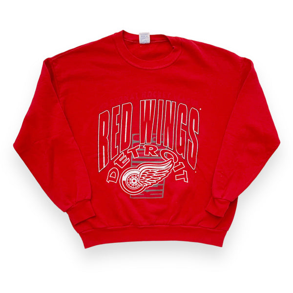 Vintage 90s NHL Detroit Red Wings Spellout Crewneck