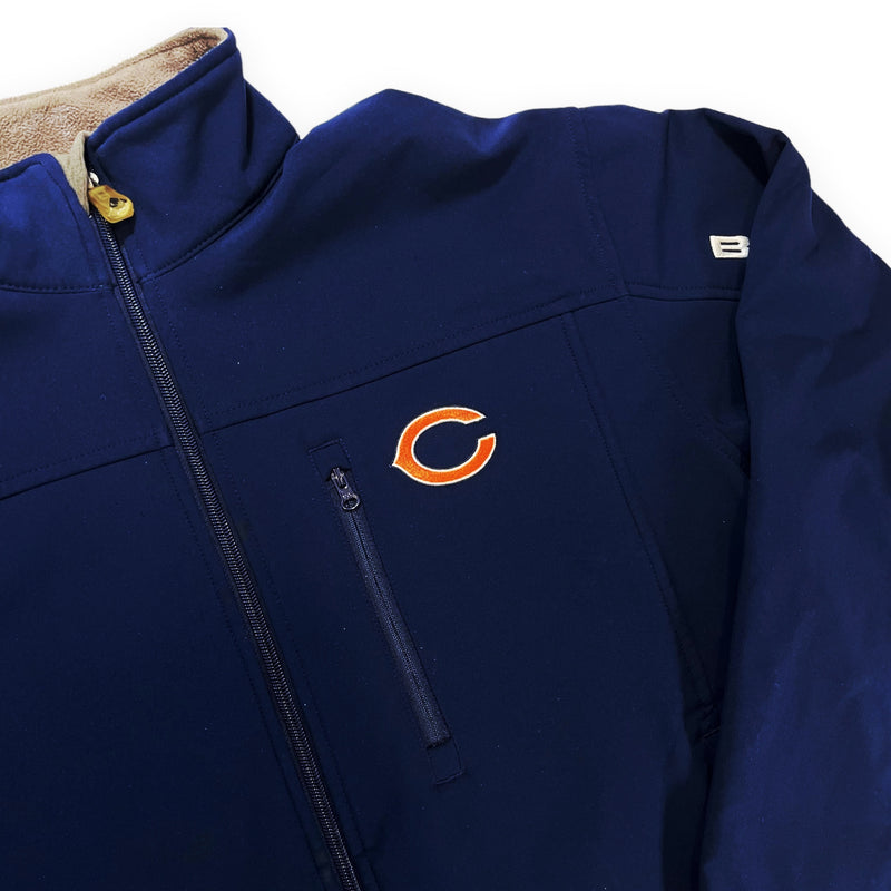 Vintage NFL Chicago Bears Full-Zip Nylon Navy Blue Jacket